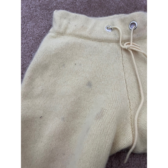 Frankies Bikinis breakwater cashmere yellow stretchy cashmere flare Pants XS - Picture 8 of 8